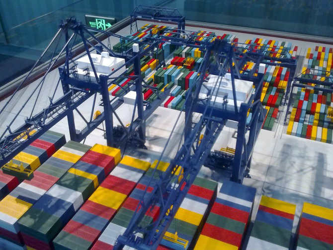 玉溪港口集装箱堆场